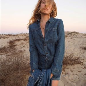 Abercrombie denim romper